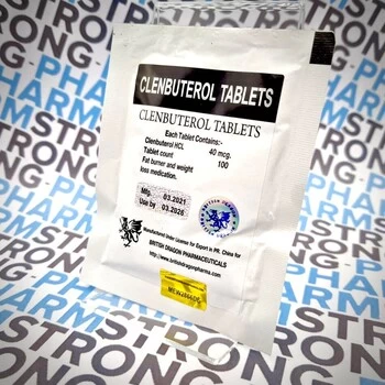 Clenbuterol HCL BritishDragonPharm 40мкг\таб 100 таб